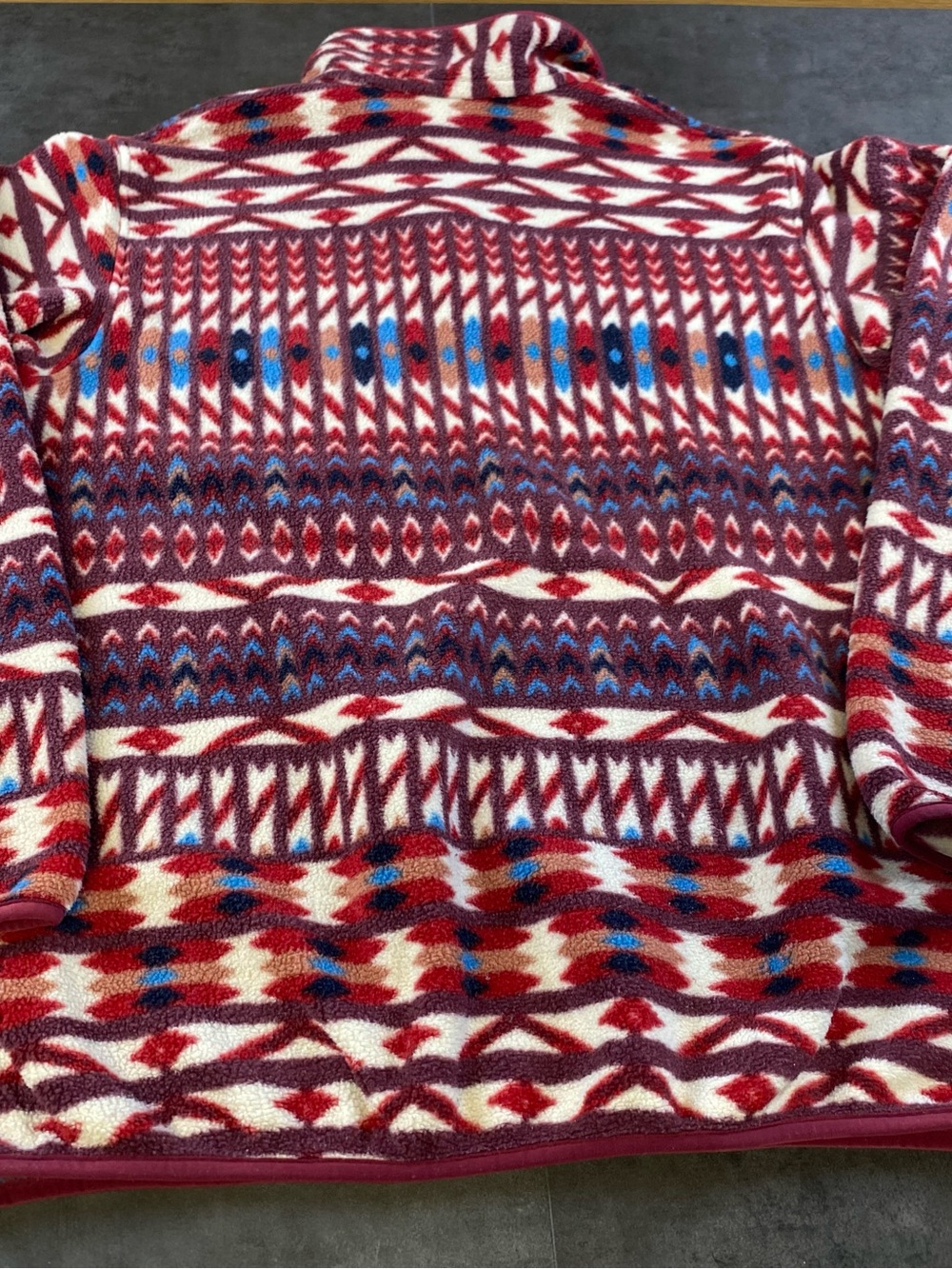 Patagonia Women’s Snap T Fleece Dark Currant Aztec Pullover size Large - Picture 6 of 6